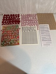 Over 20 Different Colors And Styles Of Alphabet And Number Stickers
