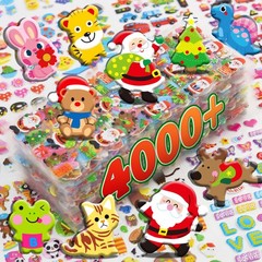 Puffy Stickers for Toddlers,3D Sticker Variety Pack, 4000+ Unique Cute Puffy …