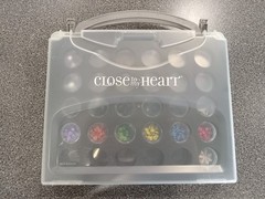 CLOSE TO MY HEART Embellishment Storage case w/ 25 containers CTMH scrapbooking