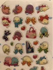 San X Mamegoma Seal Pvc Puffy Sticker Sheet Scrapbooking Kid Htf