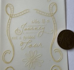 SEEK NOT OUTSIDE YOURSELF Rub-On Transfers (3-1/4”x 11”)Journey•Life•Card Making