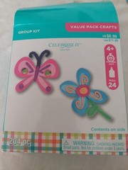 Butterfly Flower Craft Project Supply Pkg Glitter Sticker Foam Decoration NewMix