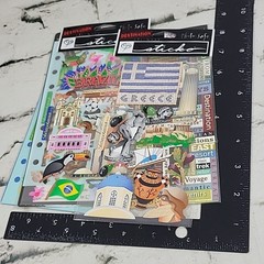 Scrapbooking Stickers Vacation Travel Destination Lot Of 5 Packs Hawaii Brazil
