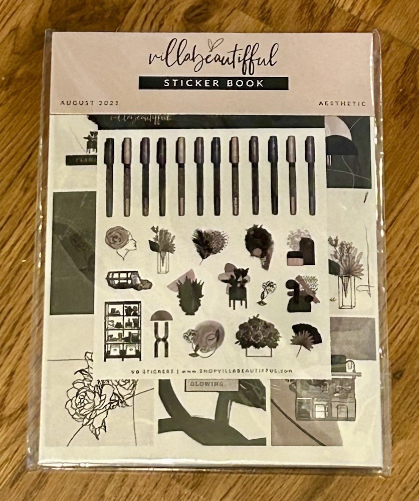 New VillaBeautifful “Aesthetic” 2021 Sticker Book (9) Pages VB Stickers