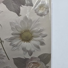 K&Company Embossed Stickers White Flowers(2) Pastel Flowers(1) Scrapbooking