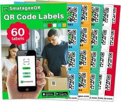 QR Code Labels for Storage Bins,Office Organization,Moving Containers,Invento…
