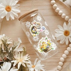 Easter Stickers Pack 100 pcs, Easter Eggs Bunny Rabbit Stickers for Kids Adul…