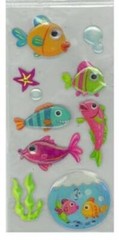3D Fish Stickers with Wiggle Eyes
