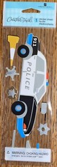 CREATIVE TOUCH Cop Police Car Cones Star Badges 911 Emergency Vehicle Stickers