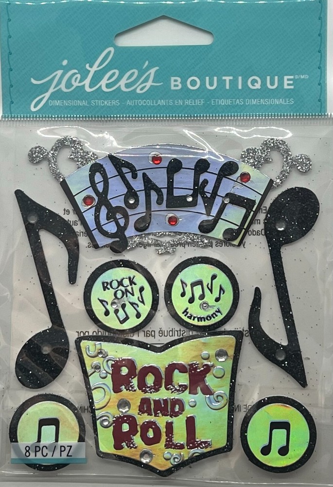 Jolee’s Boutique Scrapbook Stickers Music Theme – Dimensional Stickers