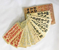 Alphabet Scrapbook Stickers Letters Numbers Symbols Stone Leather Metal Colors