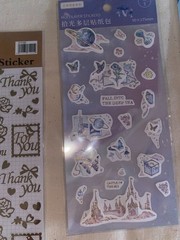 Variety STICKERS BUNDLE 10 Sheets Dimensional, Words, Sparkling