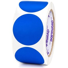 Color Coding Labels 500/Roll, 2″ Blue Dot Stickers, Writable