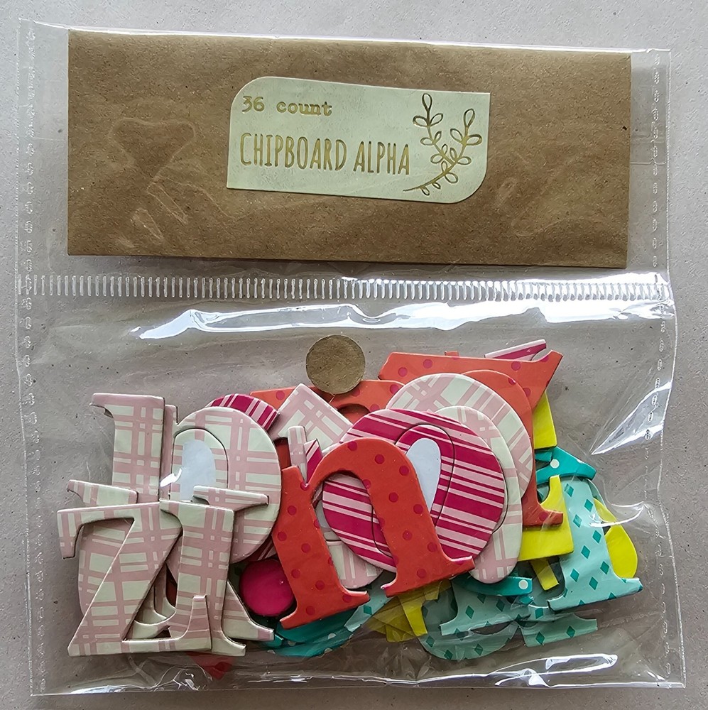 36 Count Alphabet Chipboard Alphabet Scrapbook Decoration