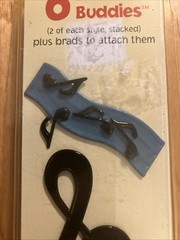 Brad Buddies-Music Pattern-Set Of 6-Open Package