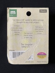 Making Memories Metal Eyelet Quotes Charms Scrapbooking Craft Lot Of 3 Packs NEW
