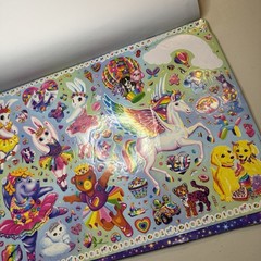 Lisa Frank Giant Sticker Activity Pad Over 2000 Stickers Partial Bendon