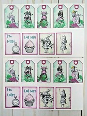 100 Pcs~Alice In Wonderland~Junk Journal Starter Kit~Scrapbooks~Planners~Crafts