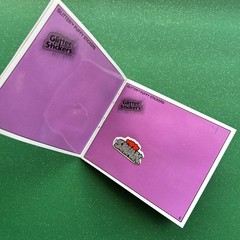 Vintage 80s Gordy Glitter Sticker Mini Album Scratch & Sniff Prism Silver Glow