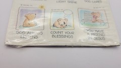 Vintage Hallmark Bear Stickers Panda Koala Polar God Jesus New 4 Sheets 1988