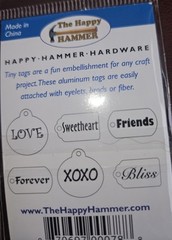 Very Valentine Aluminum TINY TAGS (6pc)The Happy Hammer