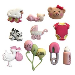 Buttons Galore 50+ Assorted BABY Theme Buttons for Sewing & Crafts
