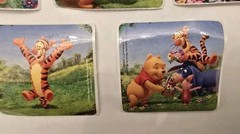 Vintage Smile Makers Sandylion Winnie The Pooh Stickers Lot of 5 2.5 x 2.5 Inch