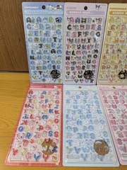 Sanrio BONBON DROP Seal moji Sticker Set 8pcs Hello Kitty Kuromi Japan Rare