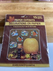 VTG 4X 90s Forget Me Not Thanksgiving Fall Decorations Honeycomb Tabletop & Wall