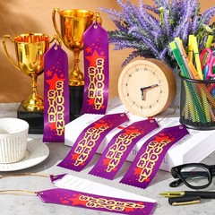 100 PCS Star Student Award Ribbon Prize Bulk 8×2 Inch Event Card String Gift