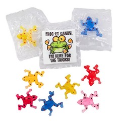 Oriental Trading Halloween Sticky Frogs with Handout Sticker for 48, 1 1/4″, Bul
