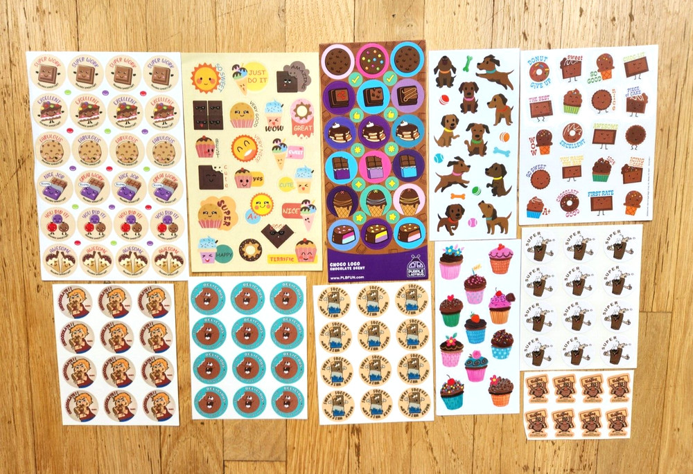 CHOCOLATE 178 SNIFF Stickers ICE CREAM Cookies CANDY Desserts THIN MINT Turkeys