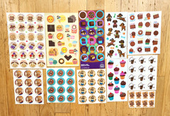 CHOCOLATE 178 SNIFF Stickers ICE CREAM Cookies CANDY Desserts THIN MINT Turkeys
