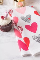 Valentine’s Day Collection Kitchen, Dishtowel Set, 18×28, Hearts Collage, 2
