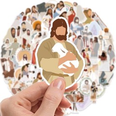 100 Pcs Jesus Stickers Aesthetic Christian Stickers, Religious Cross Faith Wa…