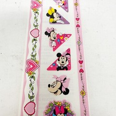Rare Vintage Sandylion Disney Minnie Mouse Sticker Strip 12″ NEW