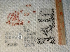 Assorted Alphabet Letter Stickers (3 different types)