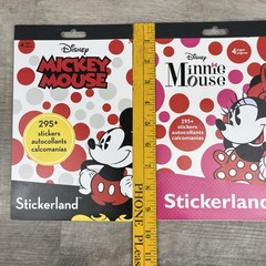Disney Mickey & Minnie Mouse Stickerland Sticker Books 295+ Each School Gift