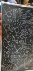 Disney Dazzler Black Scrapbook Stickers Mickey Pirates Toontown Splash Mtn #1231