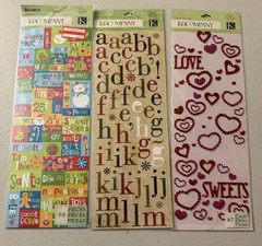 Embossed, Die-Cut & Pillow Stickers Lot Of 16 – 300+ Pieces Assorted Themes New