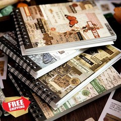 WCCH Vintage Scrapbook Sticker Supplies, 50 Sheets Washi Paper Self-Adhesive …