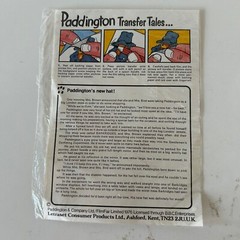 Vintage Letraset Paddington Bear Transfer Tales Rub Down On 1976 U.K. Sealed