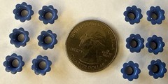 SMALL PURPLE FLOWER EYELETS (12pc)Garden•Blooming •Poise•Card Making•Scrapbook•