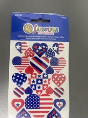 SandyLion Stickers Lot USA Flag Patriotic July 4 America