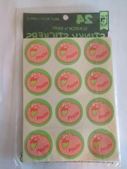 TREND Stinky stickers Scratch ‘n Sniff 1980 1981 Sealed Pack of 24 Pear & Peach