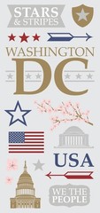 Scrapbooking Crafts Paper House Snap Shots Washington DC Lincoln Capital Cherry