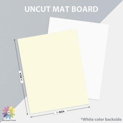 20 Pack 11×14″ Uncut Matte Boards Assorted Colors Backing for Frames Prints