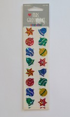 Vintage Mrs. Grossman’s Prismatic Sparkle Christmas Ornaments Stickers Sealed