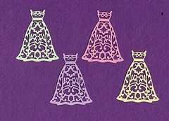 DRESS # 2 formal wedding prom die cuts scrapbook cards