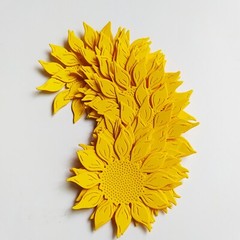 X 100 Sunflower Die Cuts | Sunflower Card Toppers | Sunflower Card Front Cuts